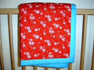 kleine Baby Quilt bloem